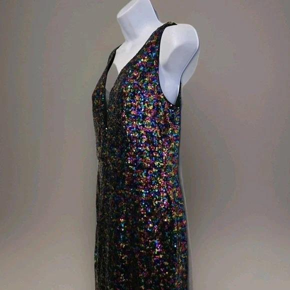 Grace Karin Women's Sequin Cocktail Party Dress Stretch Back Zip Sze Medium - Picture 2 of 13